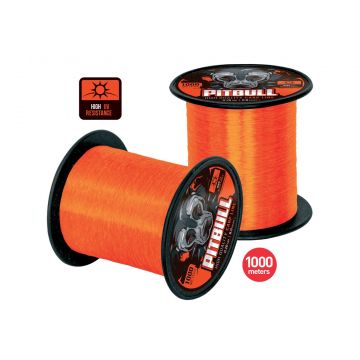 Fir Monofilament Carp Zoom Pitbull High UV, Orange, 1000m (Diametru fir: 0.37 mm)