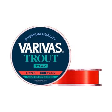 Fir Monofilament Varivas Trout Flash Orange, 100m (Diametru fir: 0.20 mm)