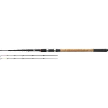 Lanseta Daiwa Black Widow Tele Feeder, 3.00m, 80g, 6+2 tronsoane