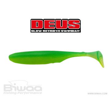 Shad Biwaa Deus Limetreuse, 7.5cm, 10buc/plic