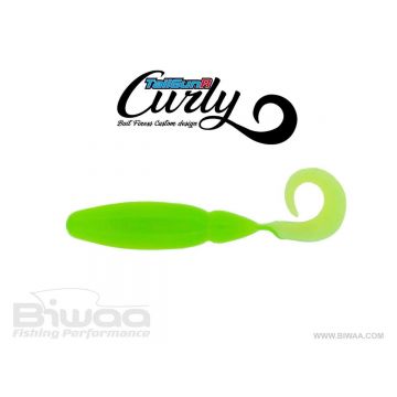 Shad Biwaa TailGunr Curly Limetreuse 9cm, 7buc/plic