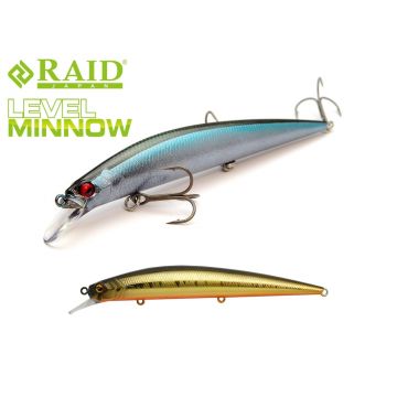 Vobler Raid Japan Level Minnow, Real Kinkuro, 12.5cm, 14g