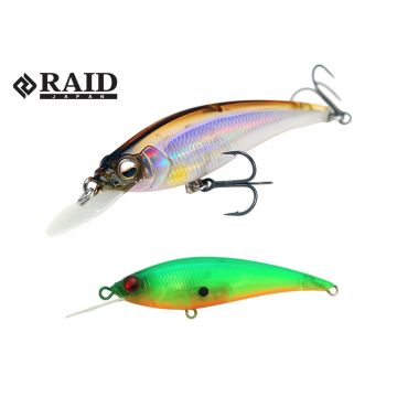 Vobler Raid Level Shad Sprinter 68SR, Sukeru Lime Chart, 6.8cm, 5.6g