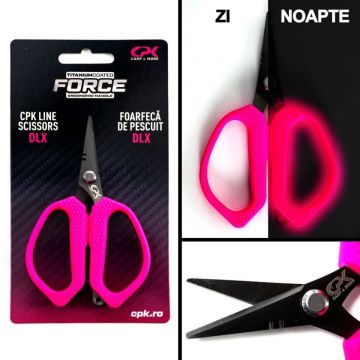 Foarfeca CPK Line Fluo Deluxe, Roz