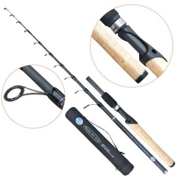 Lanseta biban/avat din carbon Baracuda Travel Spin de 2.7 m, putere aruncare 10-40 g