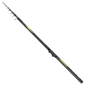 Lanseta spinning din carbon Baracuda Combat de 4 m, 4 tronsoane, putere aruncare 80+ g