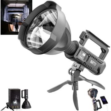 Lanterna de mana W591, led foarte puternic P50 functie de baterie externa