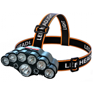 Lanterna frontala cu LED, reincarcabila, USB model SH-T09