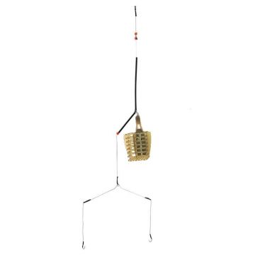 Montura cos feeder cu tub anti-tangle si 2 carlige
