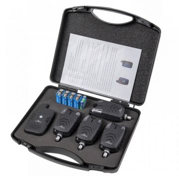 Set 4 avertizori cu statie East Shark 4 culori si geanta protectie