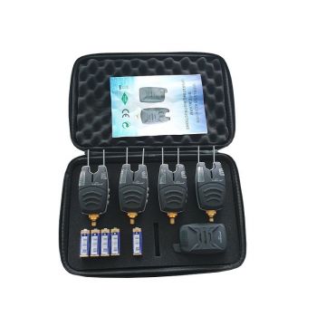 Set 4 avertizori cu statie Wind Blade 4 culori si geanta protectie 512