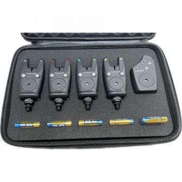 Set 4 avertizori cu statie Wind Blade 4 culori si geanta protectie 516