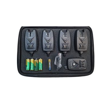 Set 4 avertizori cu statie Wind Blade 4 culori si geanta protectie