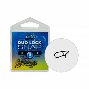Agrafe prindere rapida L&K Duo Lock Snap, 10buc (Marime Agrafa: 1.5)