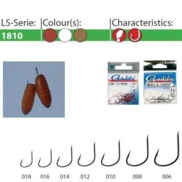 Carlige LS-1810G 25buc/ plic Gamakatsu (Marime Carlige: Nr. 12)