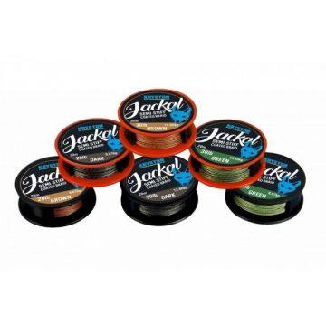 Fir textil dark Jackal Semi Stiff Coated 20m Kryston (Rezistenta: 20 lbs)