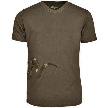 Tricou Blaser Logo V, Olive (Marime: L)