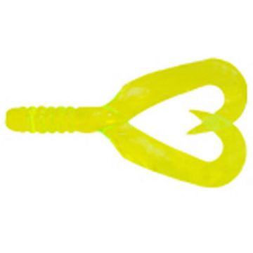 Twister Mann's Twintail, Fluo Chartreuse, 4cm, 8buc