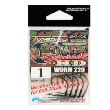 Carlige Offset Decoy Antibradis Worm 220 Cover Finesse Hd (Marime Carlige: Nr. 1/0)