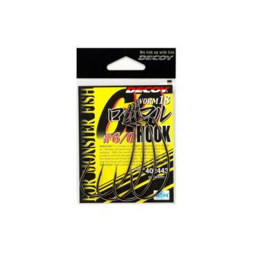 Carlige Offset Decoy Worm 18 Roku-Maru (Marime Carlige: Nr. 6/0)