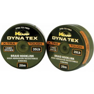 Fir textil inaintas K-Karp DT XTRA Tough, verde camuflaj, 20m (Rezistenta: 35 lbs)