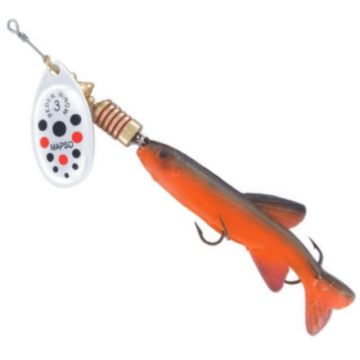 Lingurita rotativa Mapso Reder Minow echipata cu shad, rosu (Greutate lingurita: 6g)